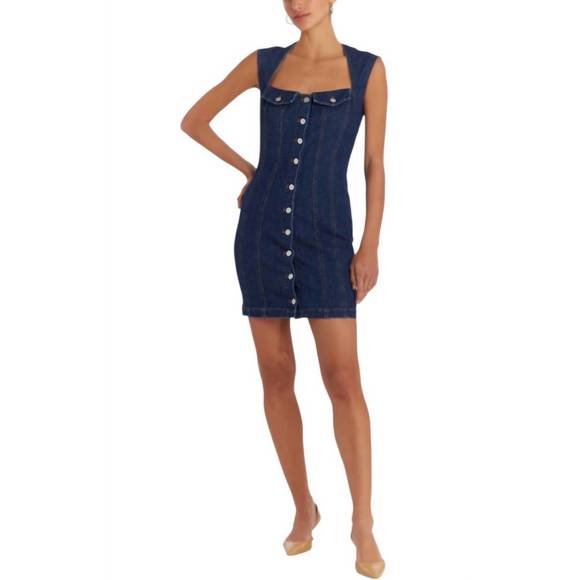 NEW AMANDA UPRICHARD reeves dress in heritage wash - Picture 1 of 3